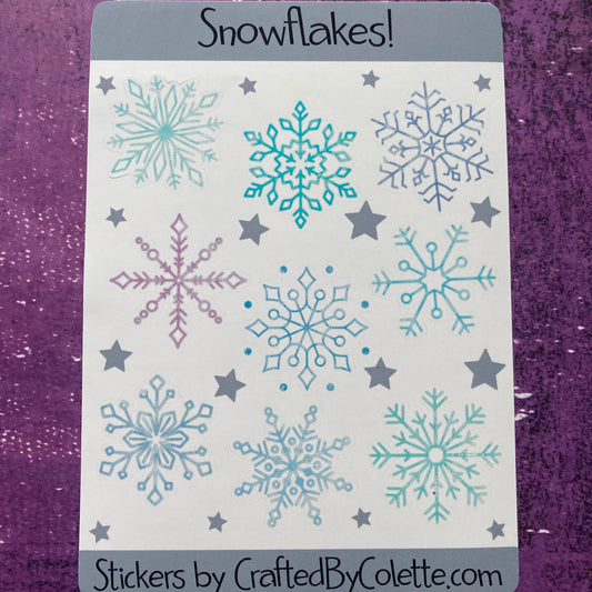 Snowflakes Sticker Sheet