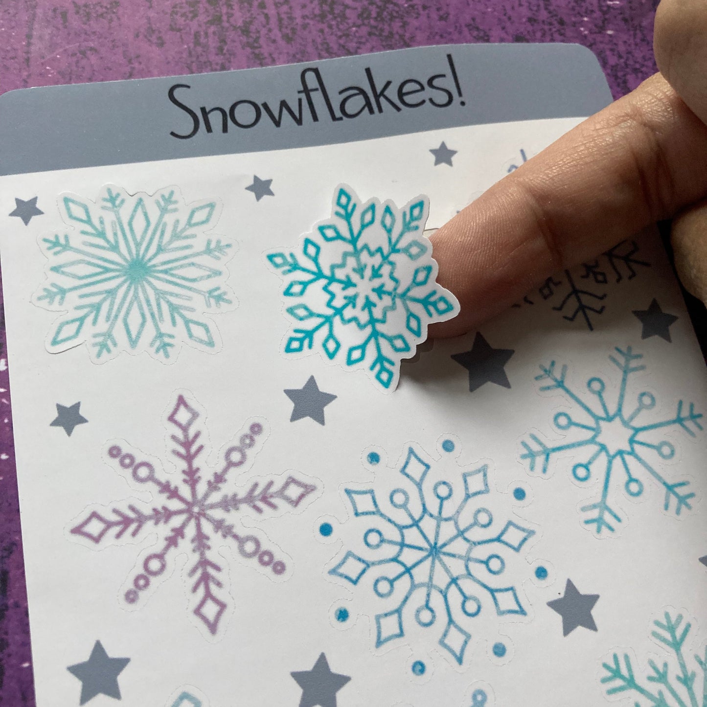 Snowflakes Sticker Sheet