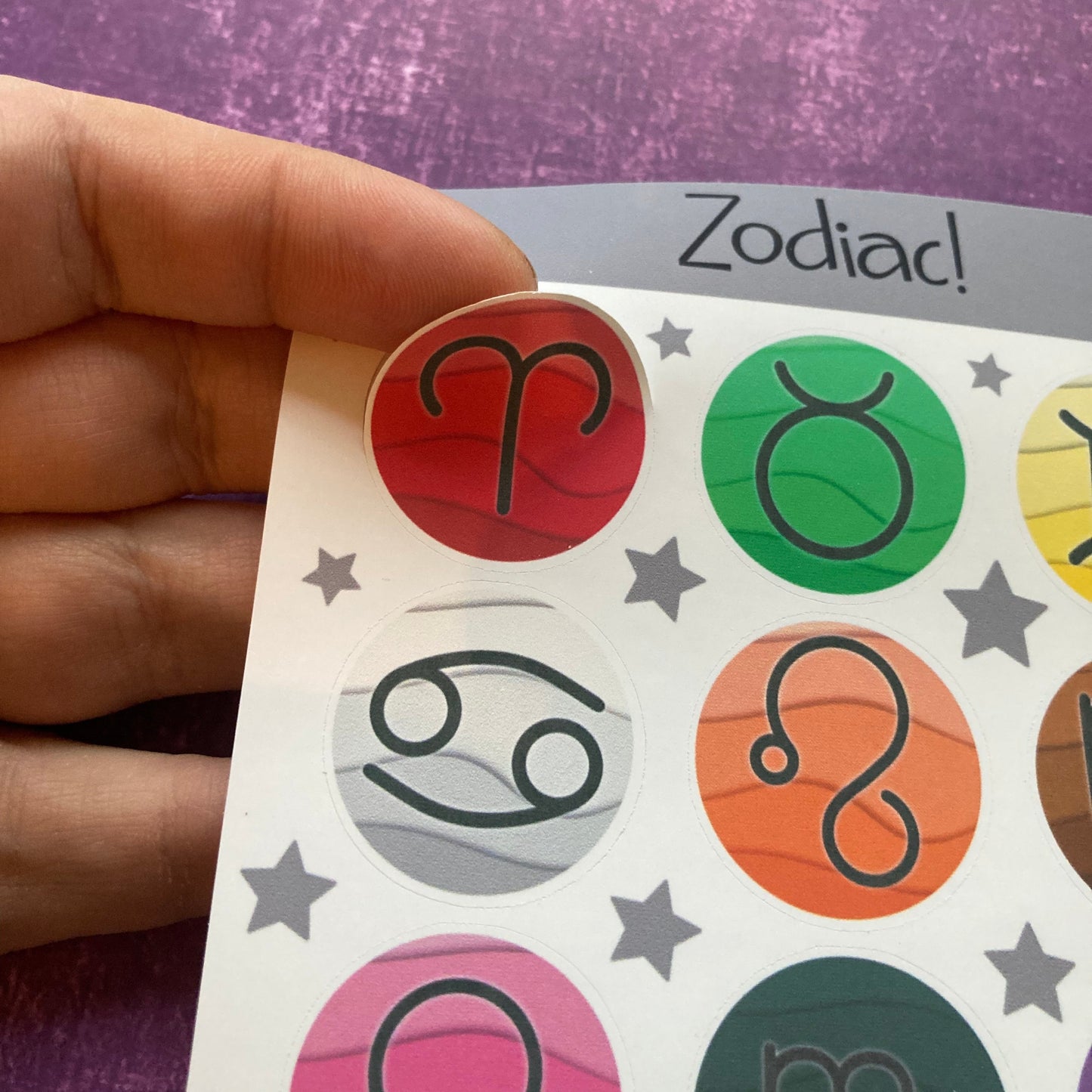 Zodiac Sticker Sheet