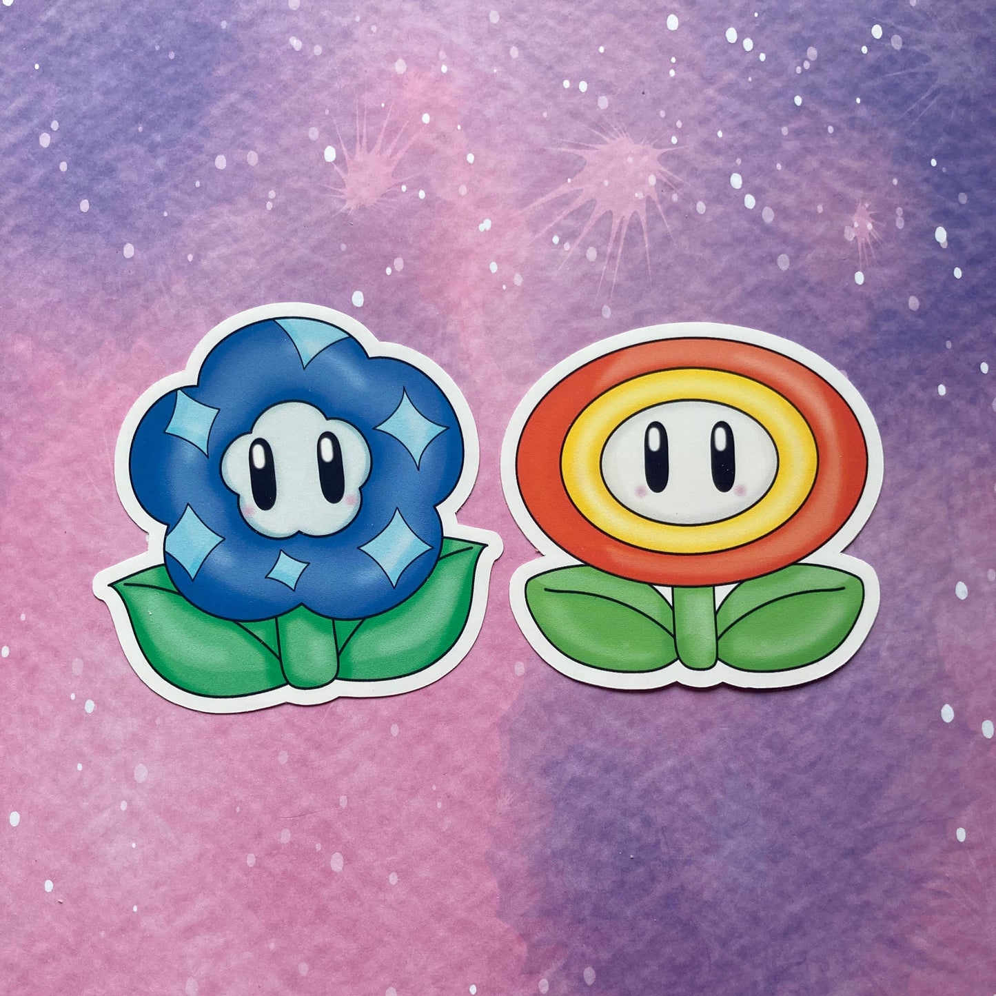 Mario Flowers Stickers