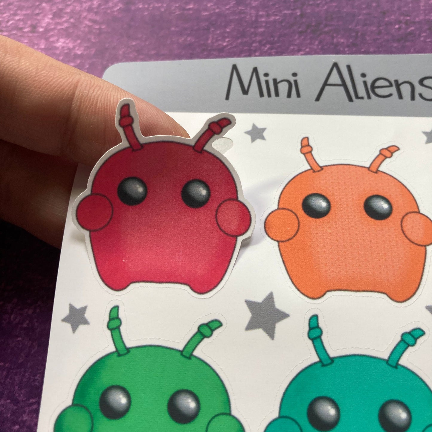 Mini Alien Sticker Sheet