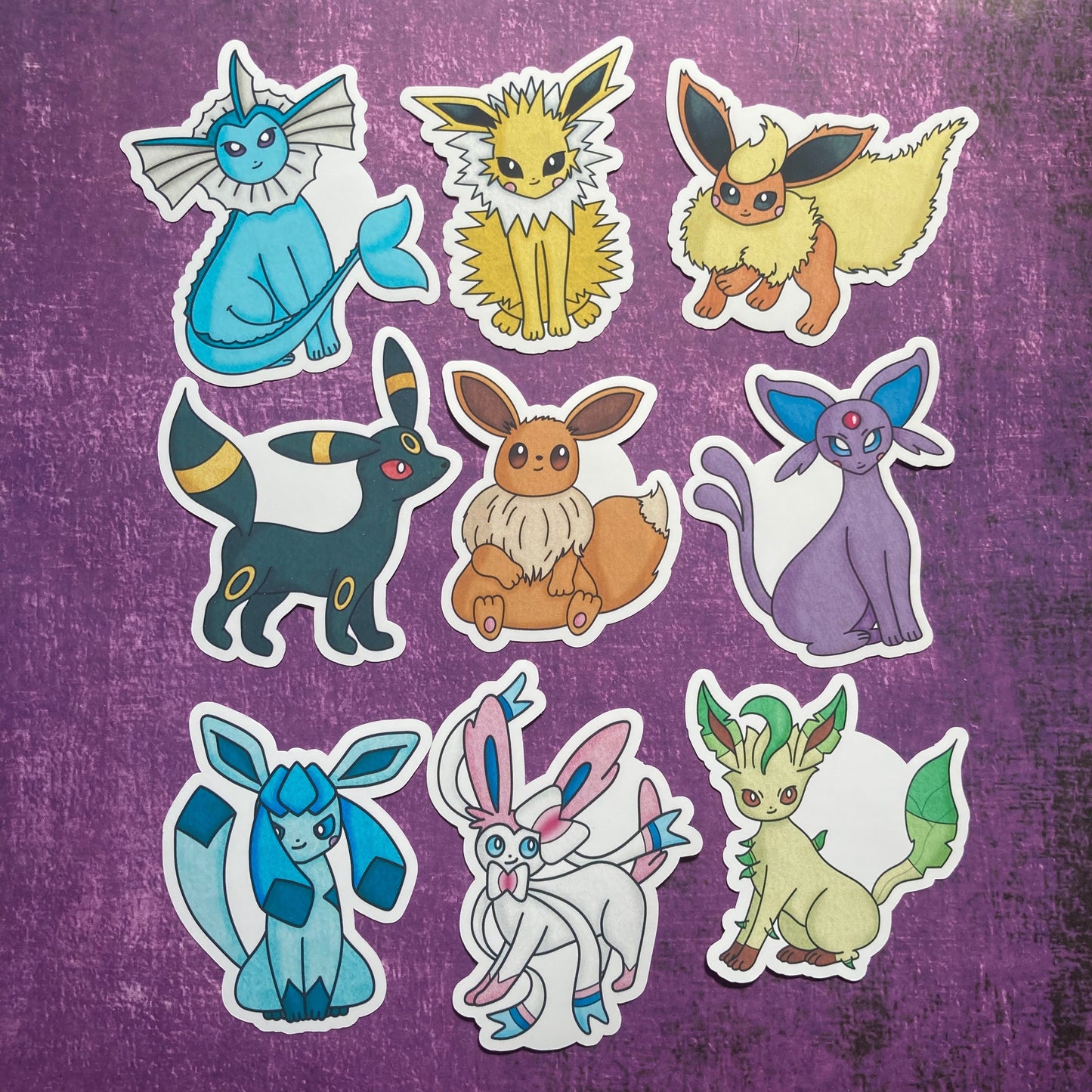 Eeveelutions Pokemon Stickers