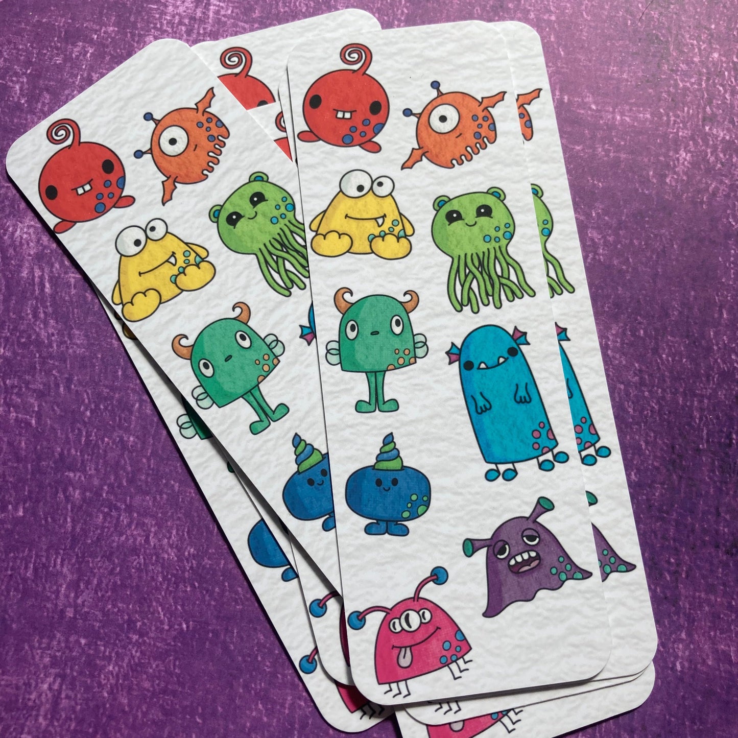 Rainbow Monsters Bookmark