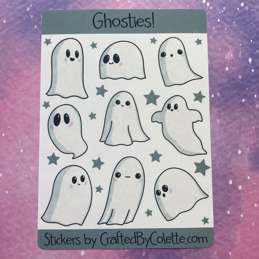 Ghosties Sticker Sheet