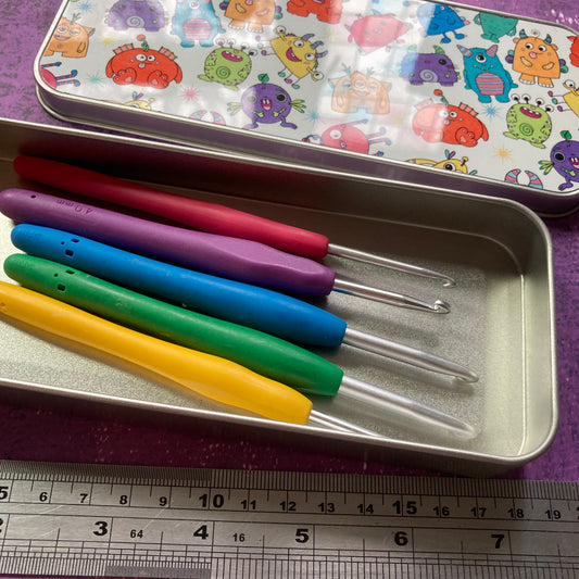 Rainbow Monsters Pencil Tin