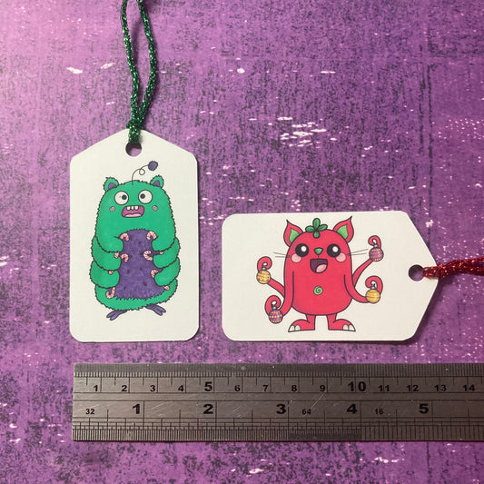 Christmas Monster Gift Tags