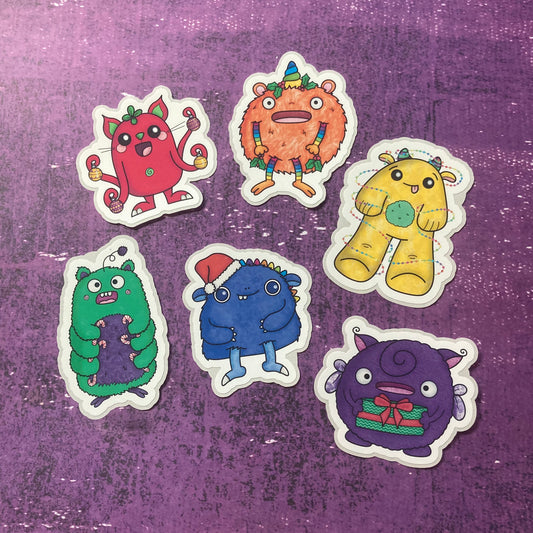 Christmas Monster Stickers