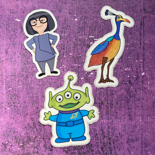 Pixar Fan Art Stickers