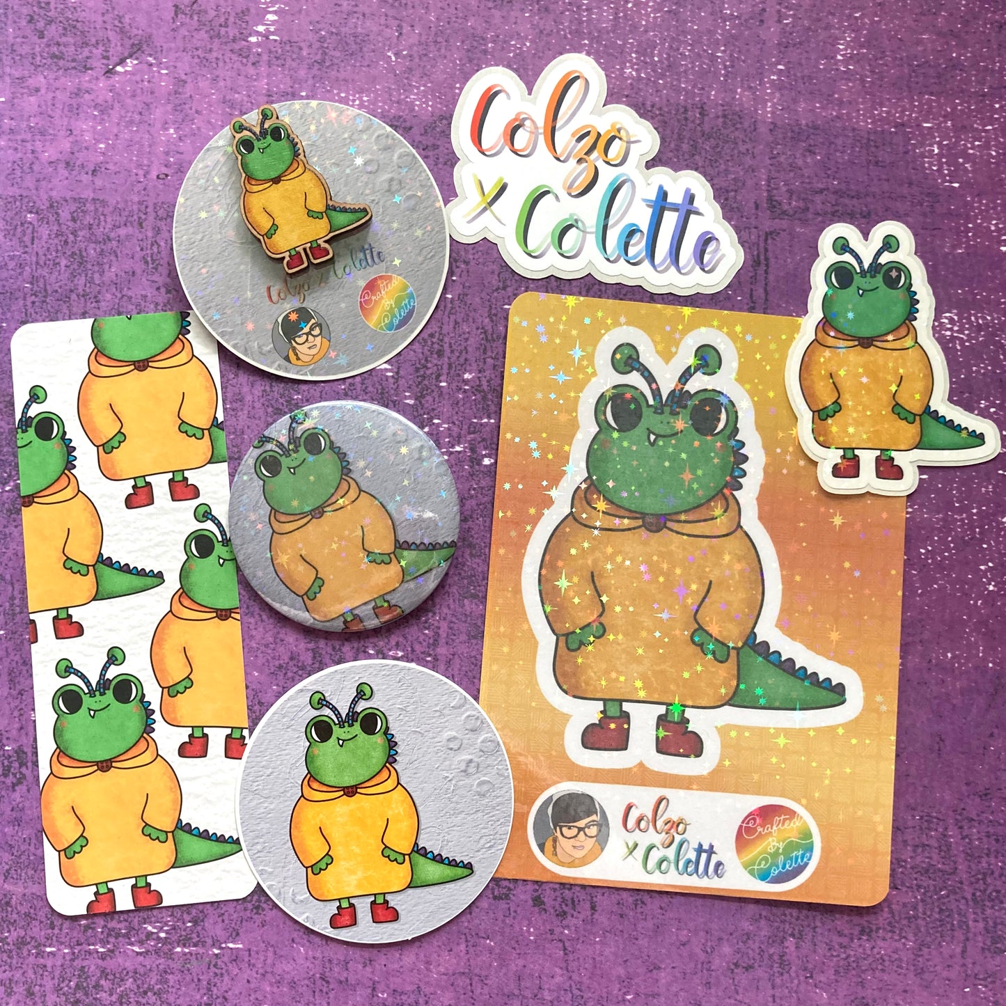 Monster Mr Frog Holo Badge