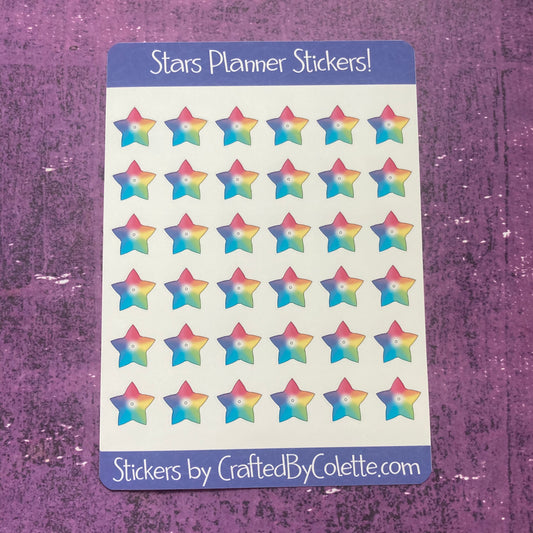 Stars Planner Stickers Sheet