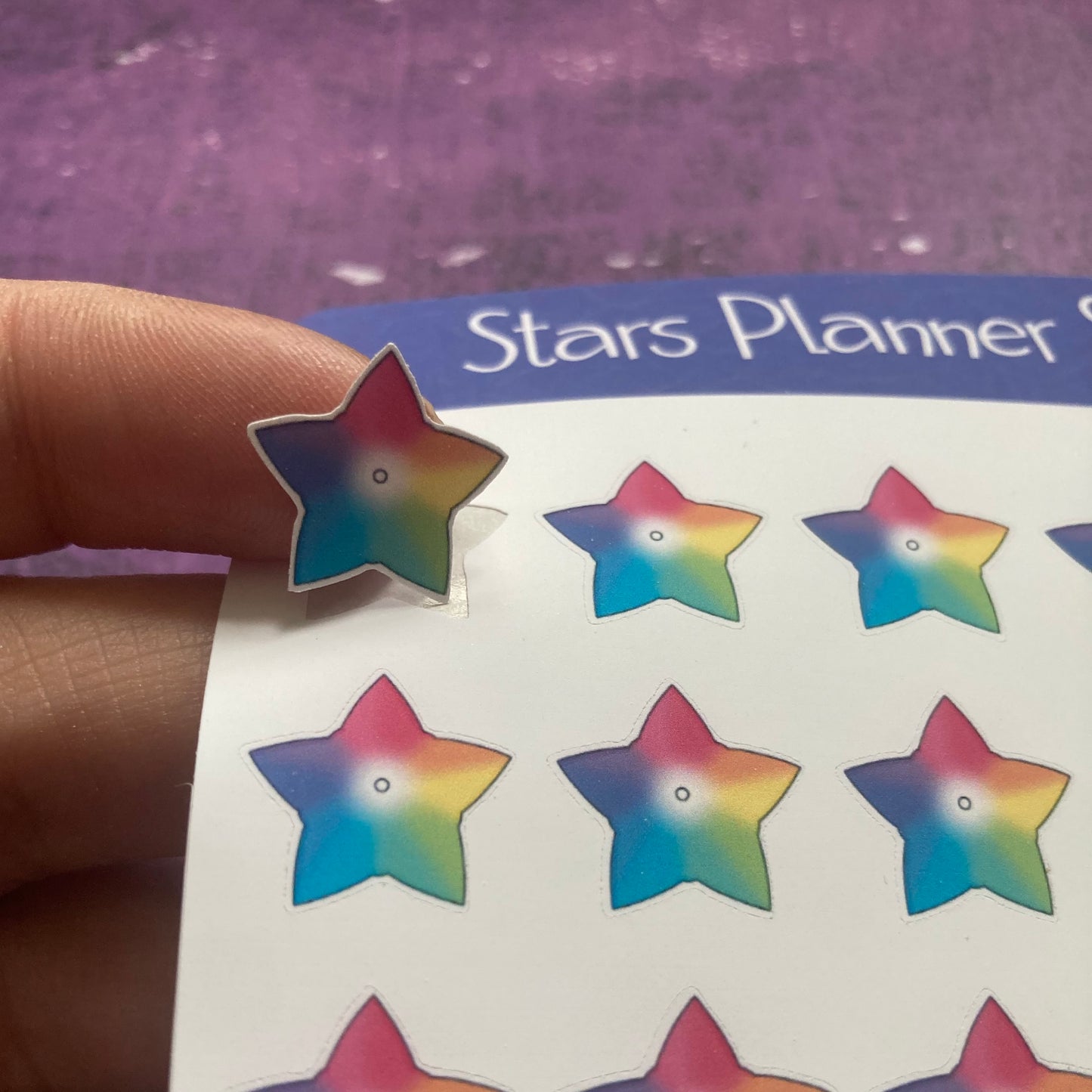 Stars Planner Stickers Sheet
