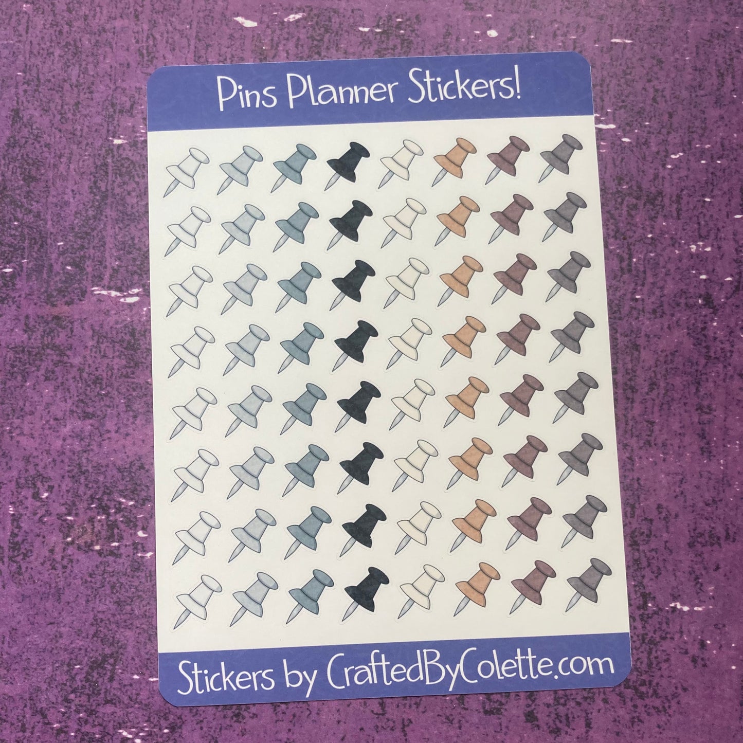 Pins Planner Stickers