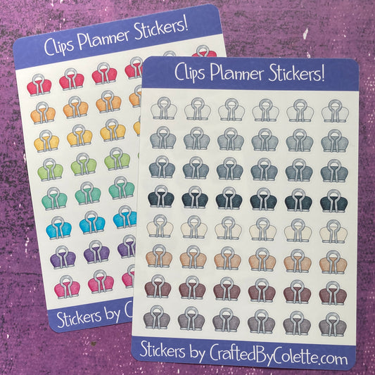 Clips Planner Stickers