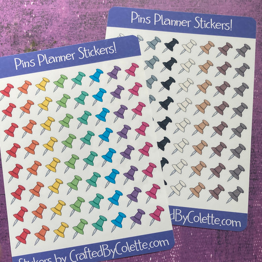 Pins Planner Stickers