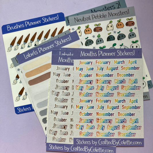 Sticker Sheets - Seconds