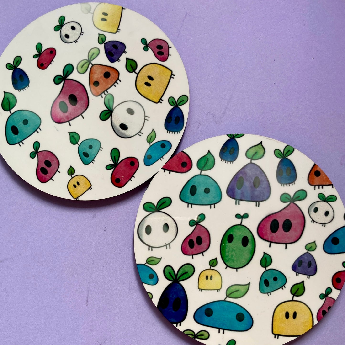 Sublimation Attempts - Coasters, Magnets, Keyrings - Seconds