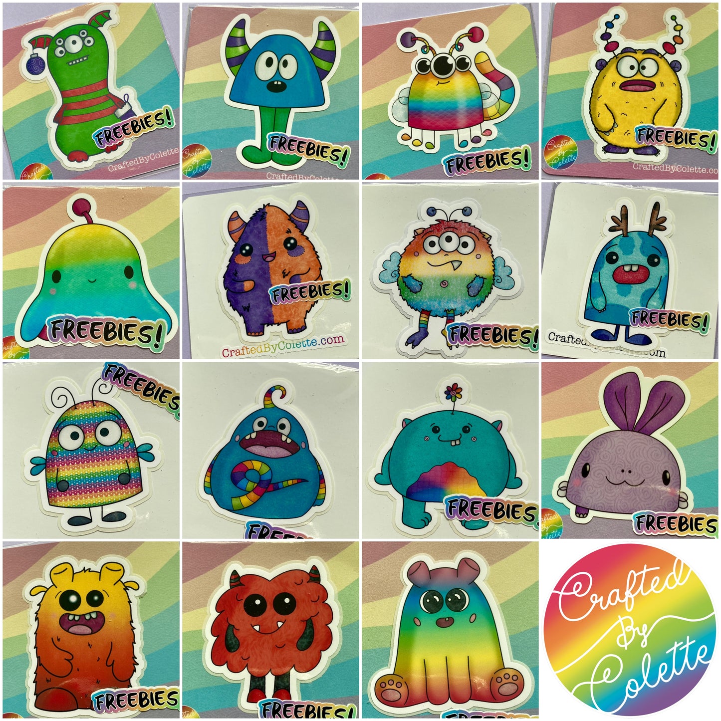 Past Freebie Stickers