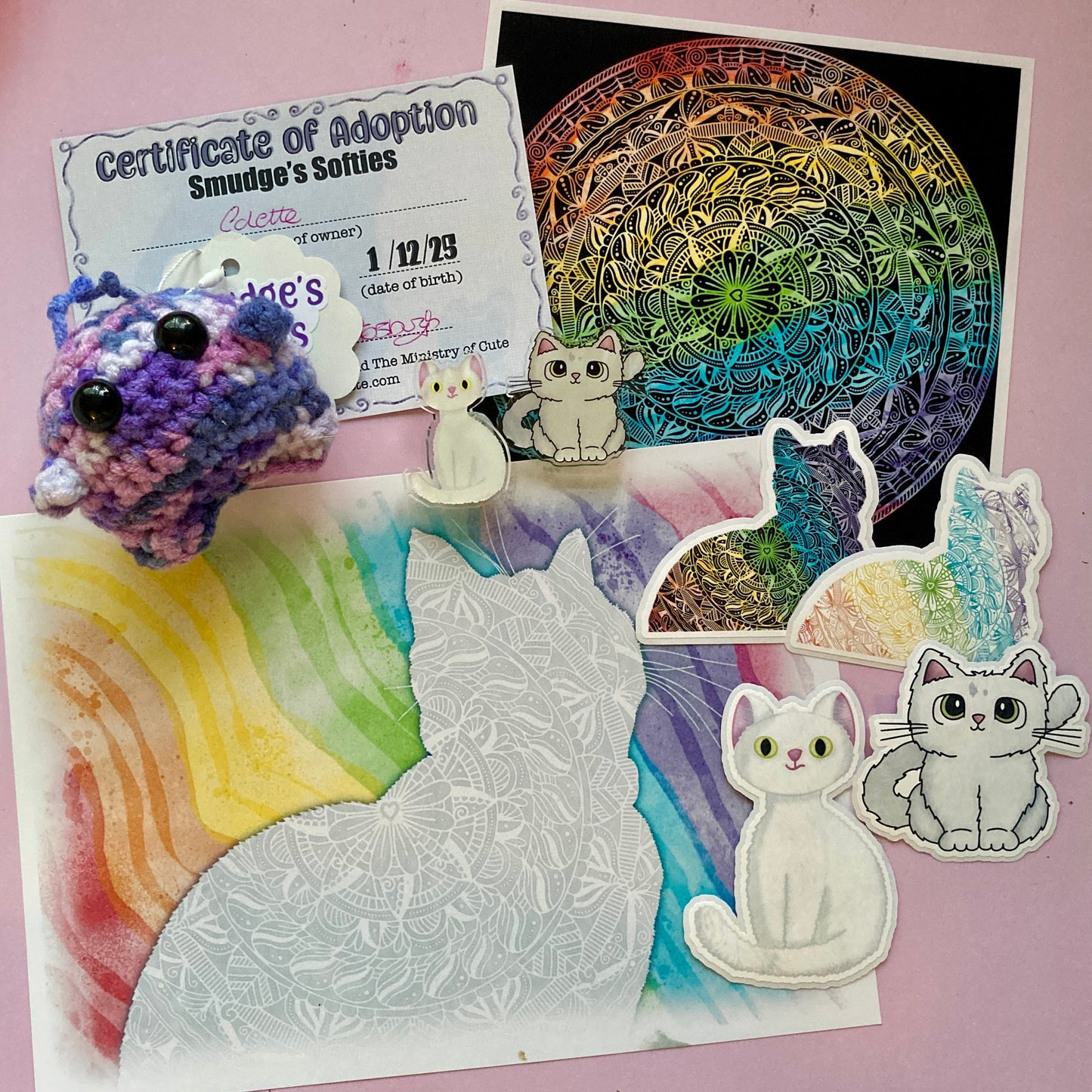 Smudge Acrylic Pins - Smudge's Memorial Collection