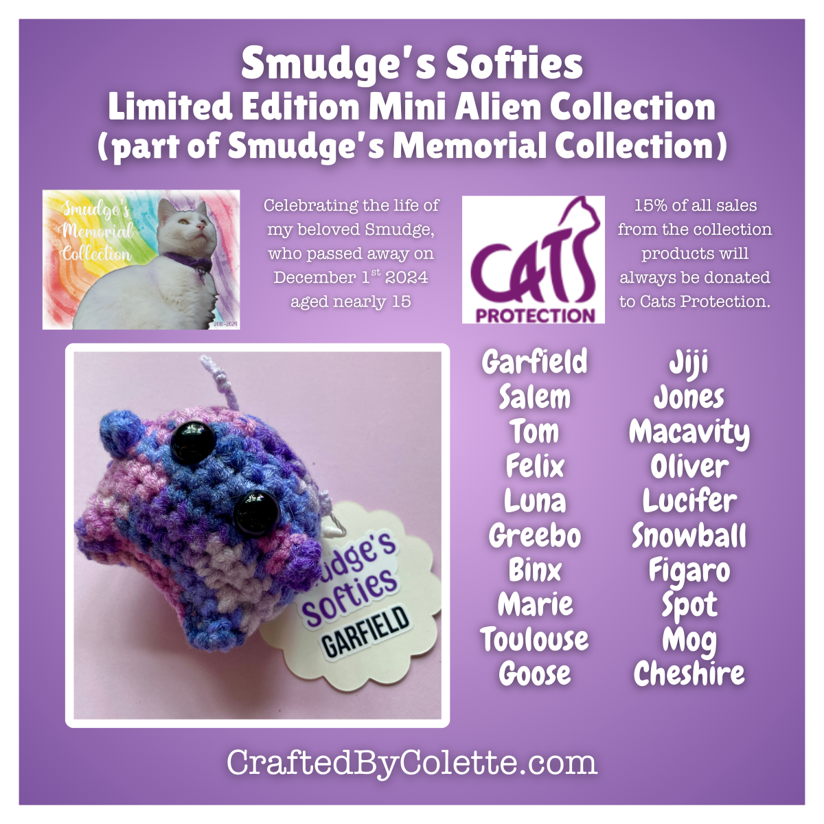 Collection 16 - Smudge's Softies - Smudge's Memorial Collection