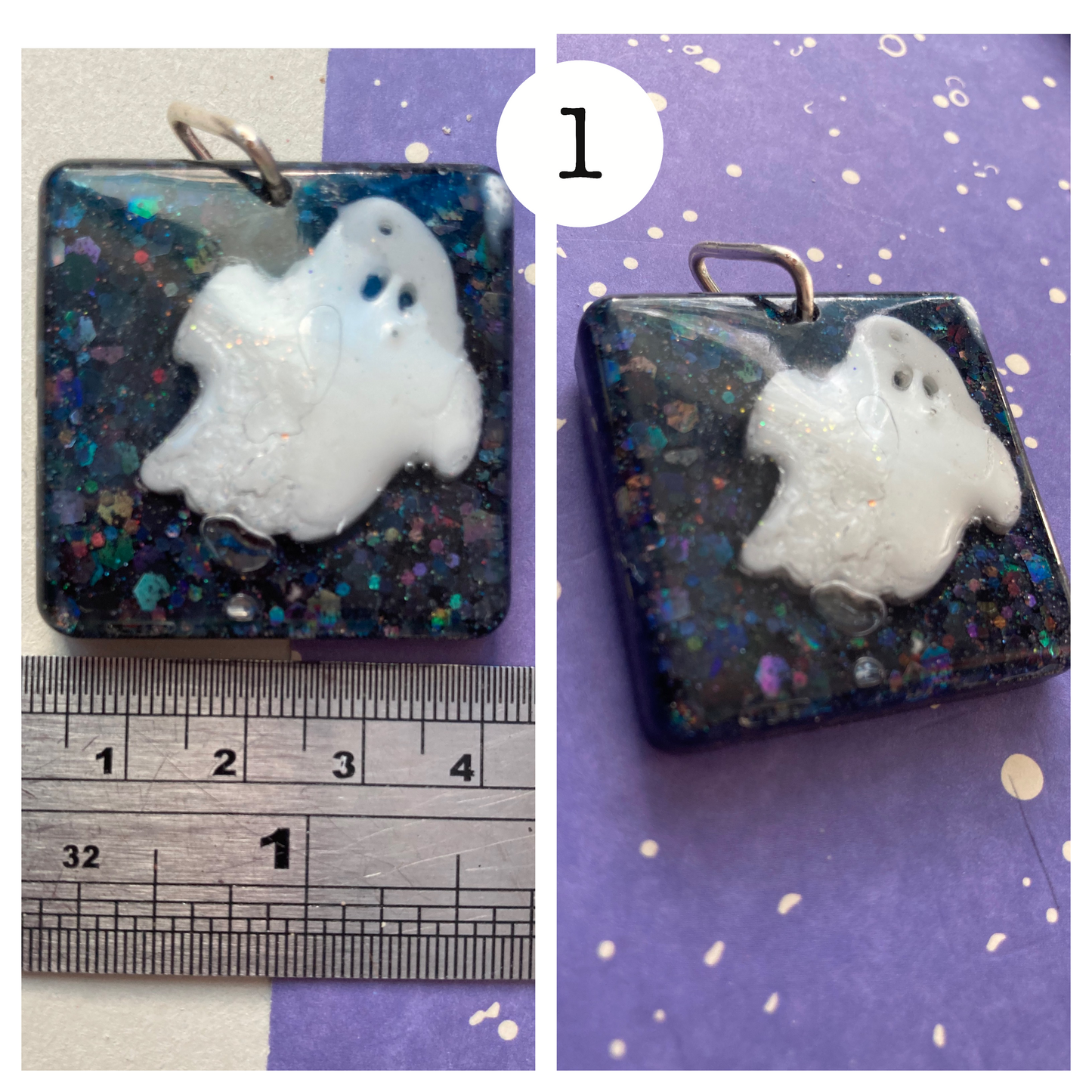 Chunky Ghost Pendants