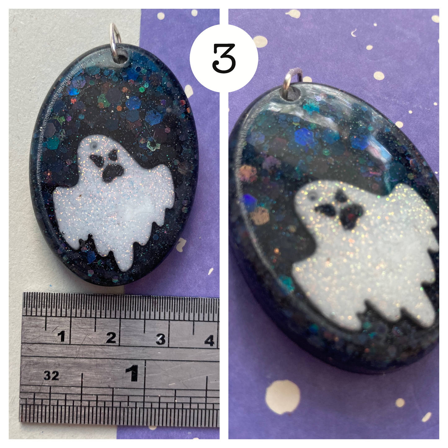 Chunky Ghost Pendants