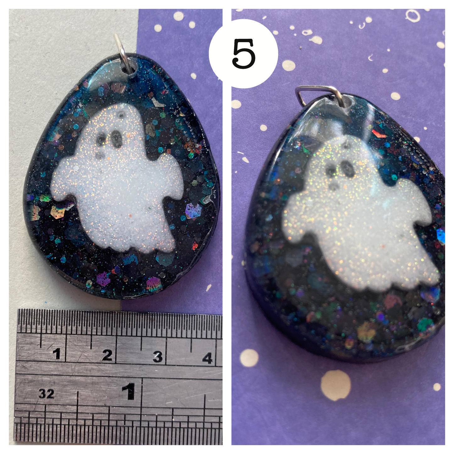 Chunky Ghost Pendants