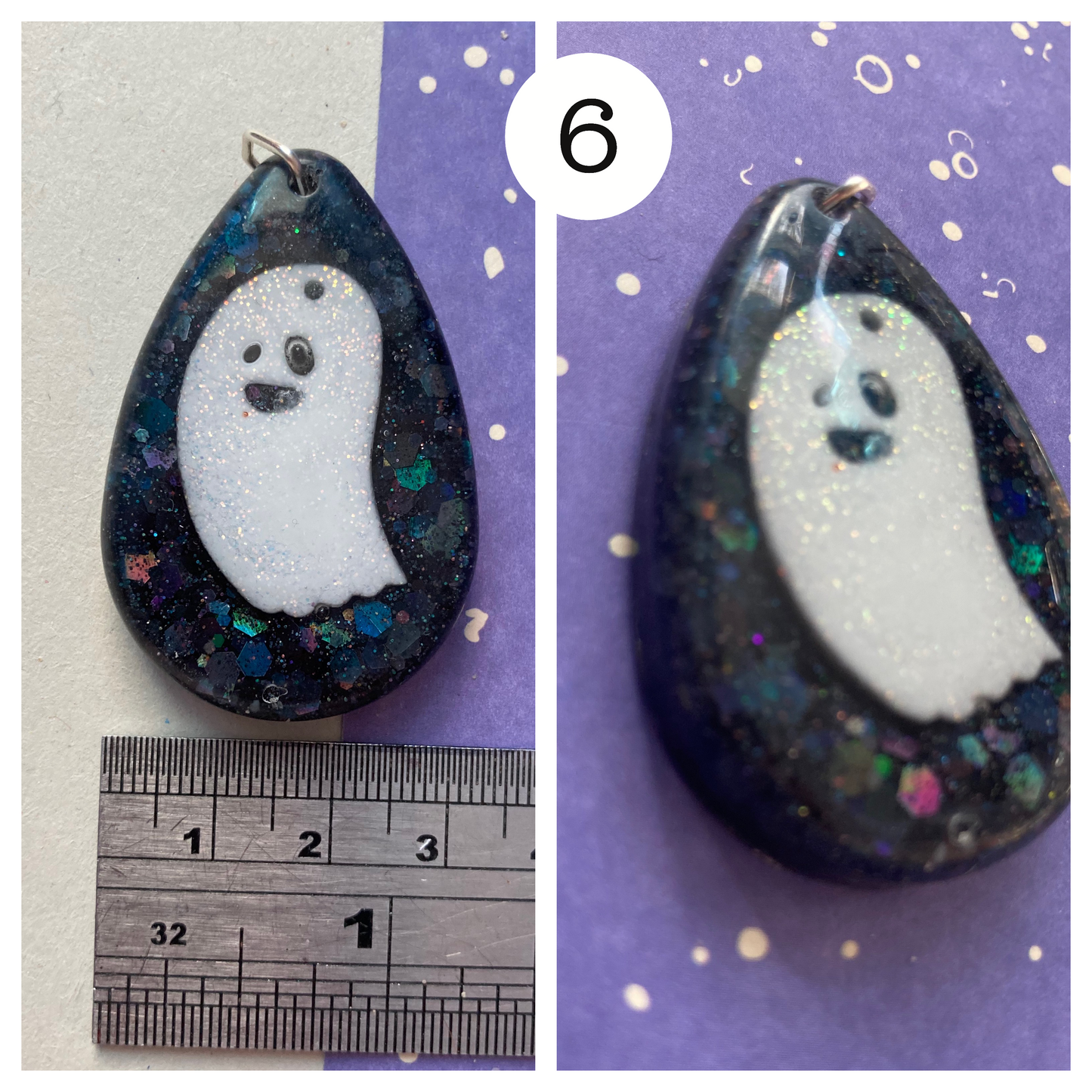 Chunky Ghost Pendants