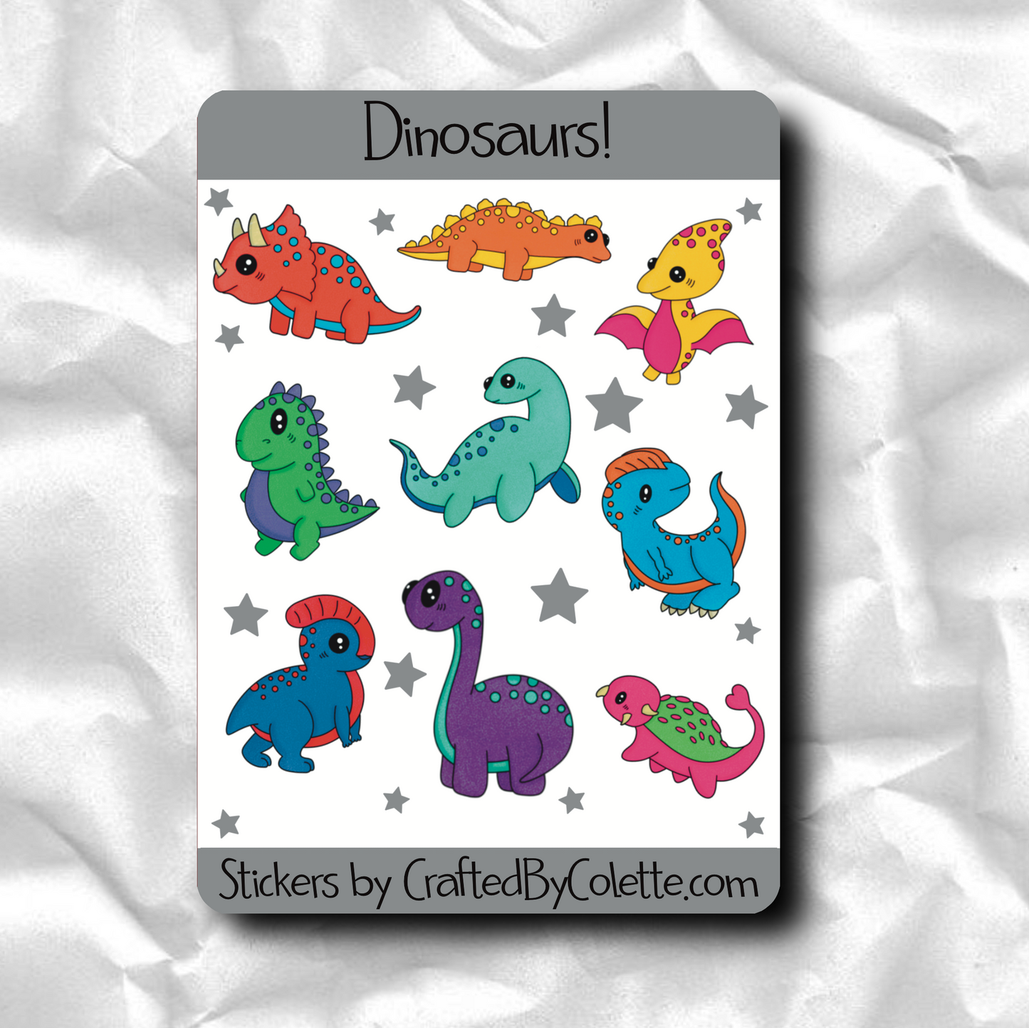 Dinsoaurs Sticker Sheet