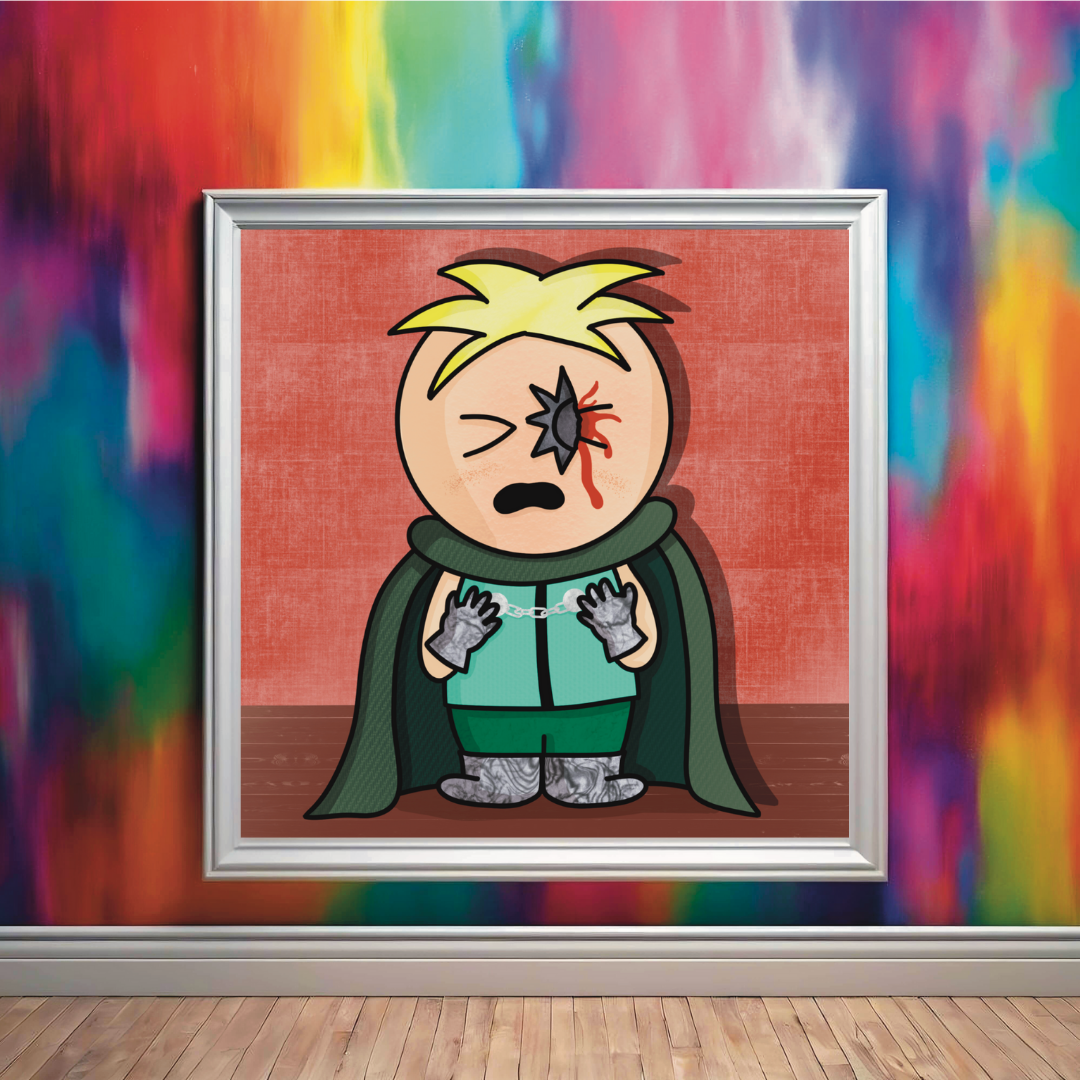 Butters Professor Chaos Fan Art Print