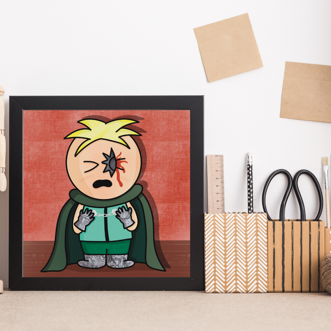 Butters Professor Chaos Fan Art Print