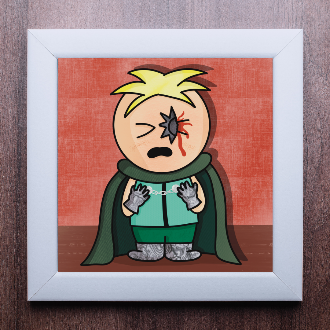 Butters Professor Chaos Fan Art Print