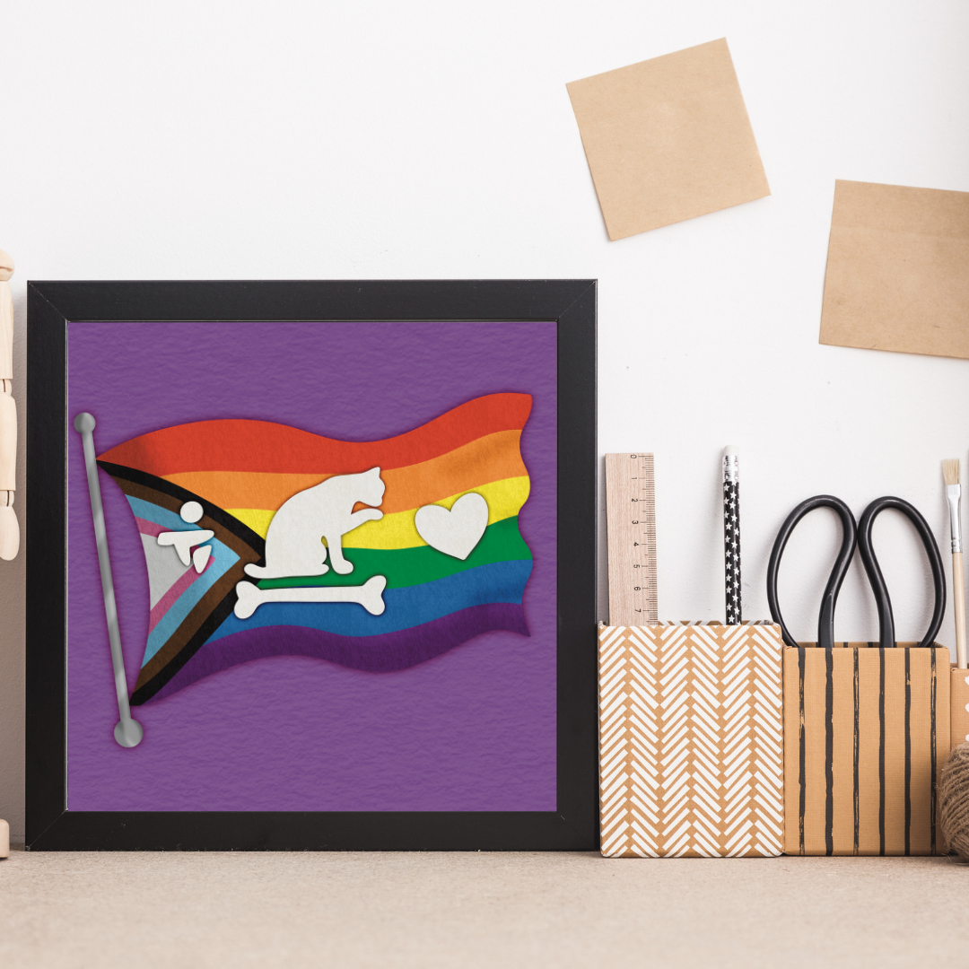 Our Flag Means Death Pride Cat Flag Print