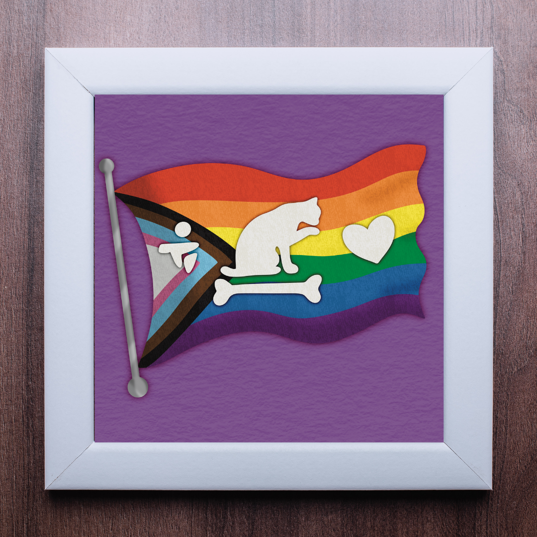 Our Flag Means Death Pride Cat Flag Print