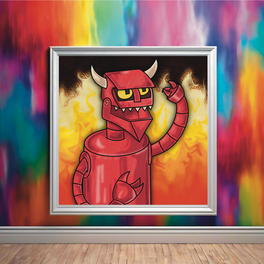 Robot Devil Print