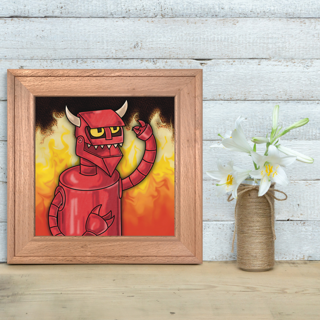 Robot Devil Print