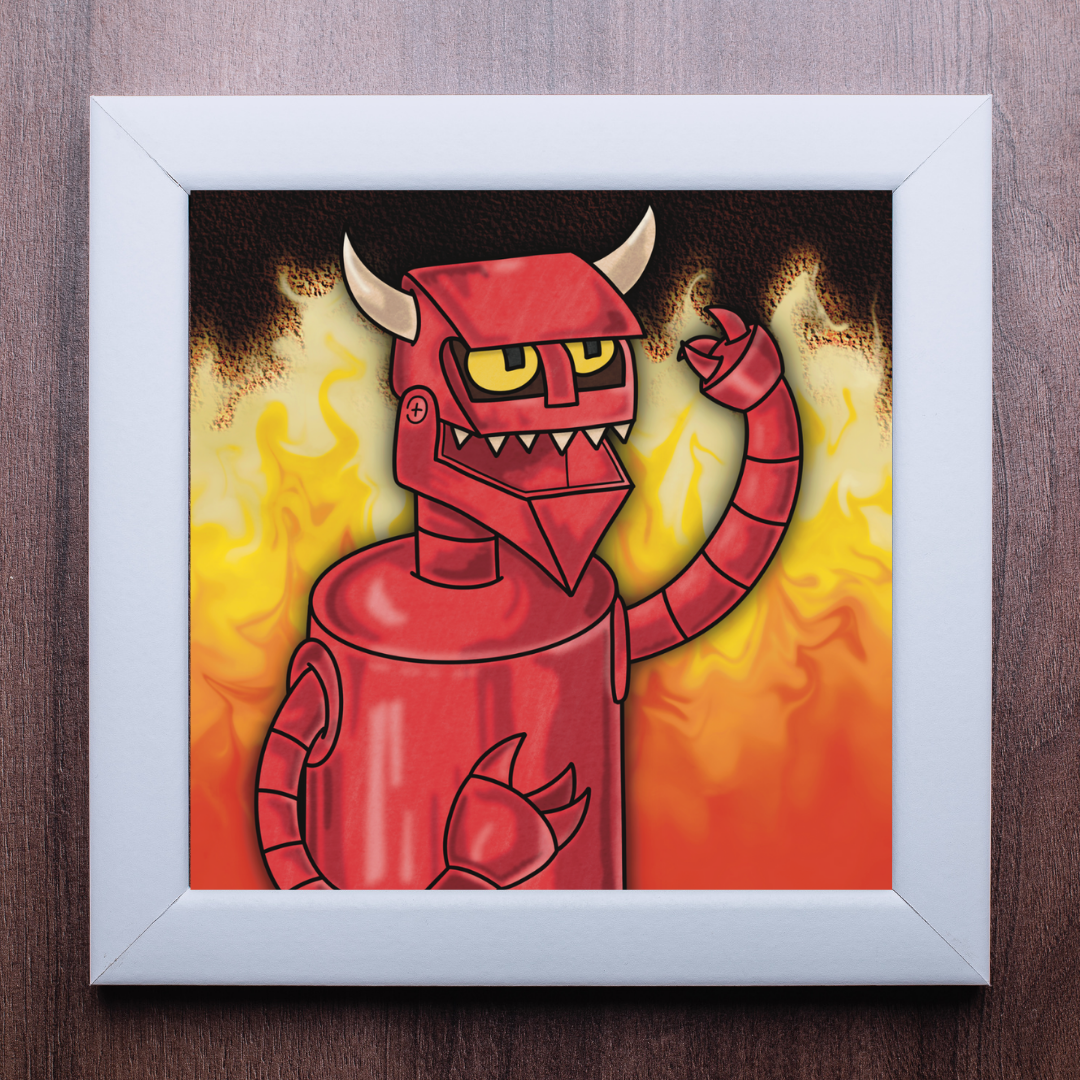 Robot Devil Print