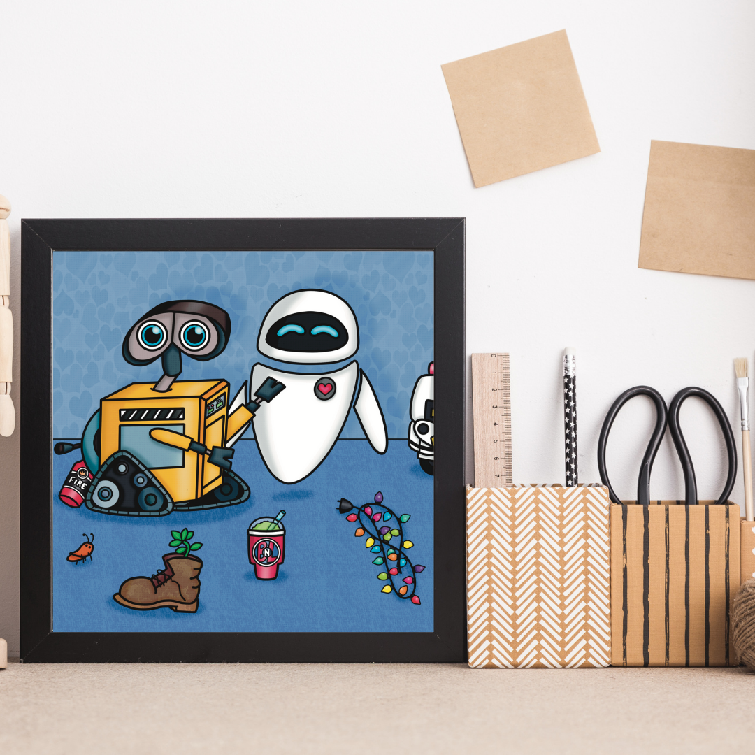 Wall-E and Eve Print