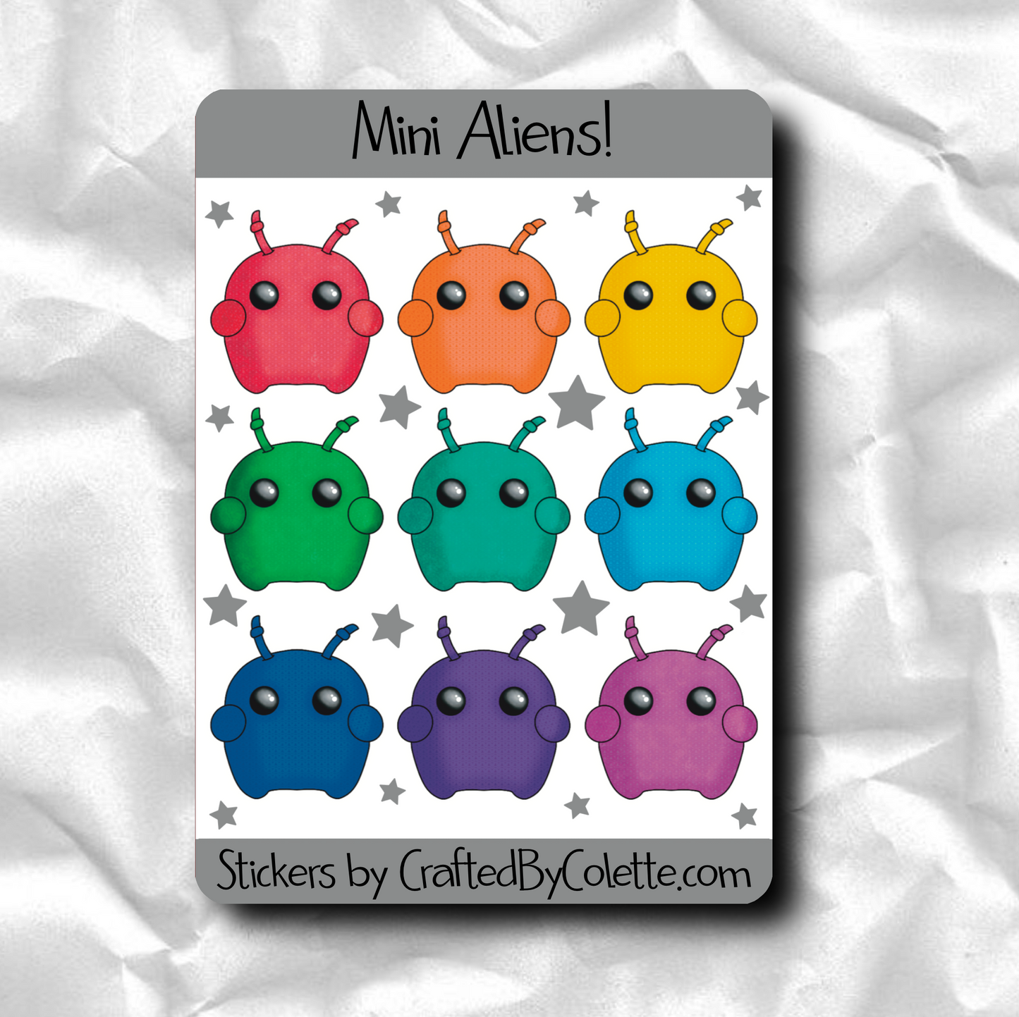 Mini Alien Sticker Sheet