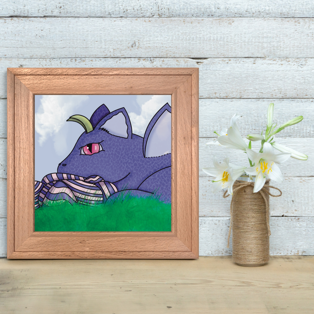 Purple Dragon Print