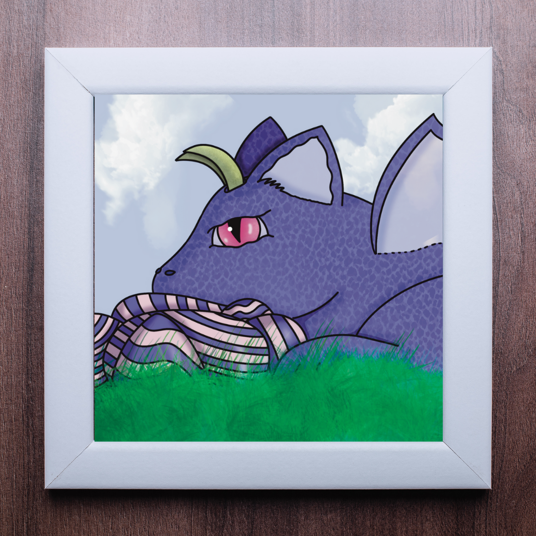 Purple Dragon Print