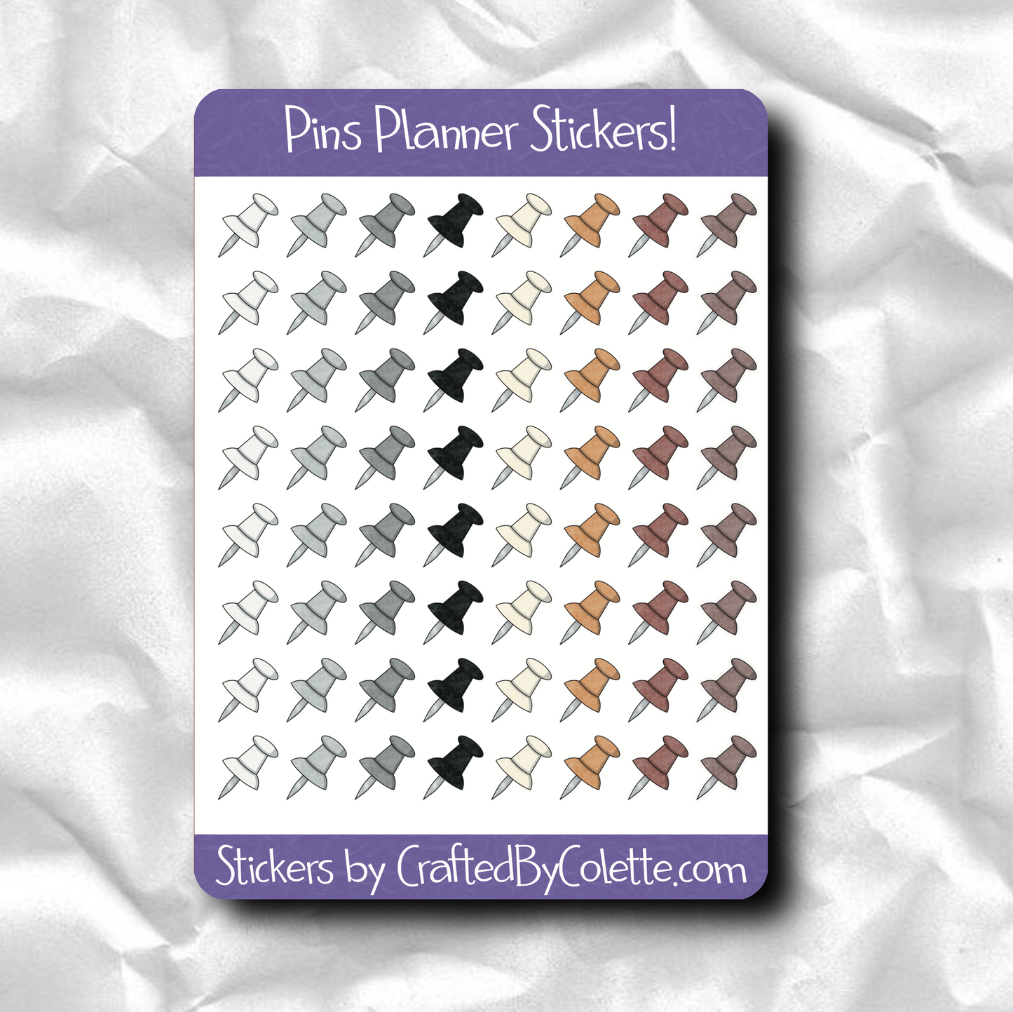 Pins Planner Stickers