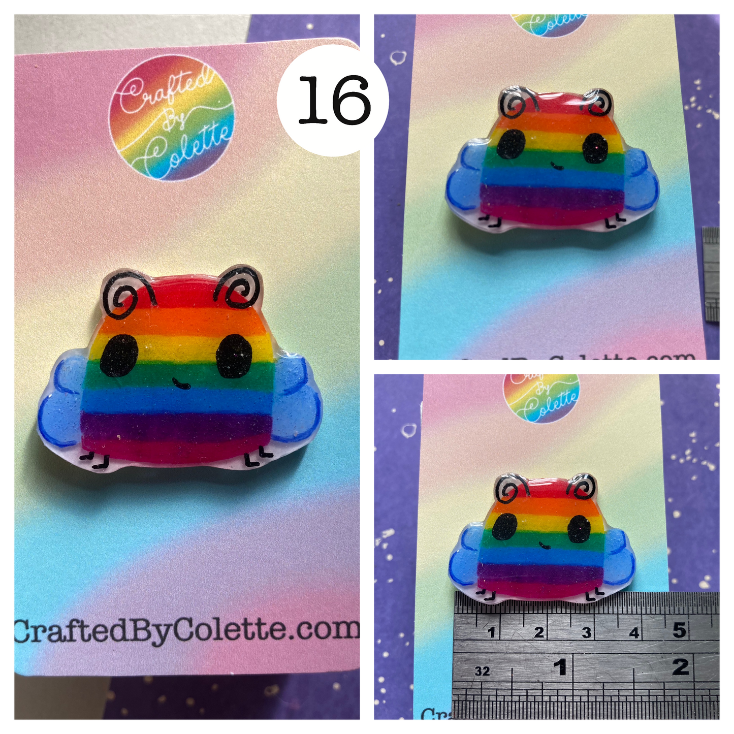 Cute Rainbow Monster Pins