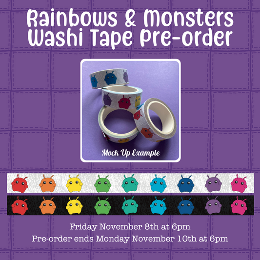 Mini Aliens Washi Tape PRE-ORDER