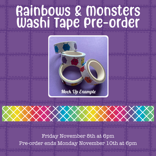 Gradient Grid Washi Tape PRE-ORDER