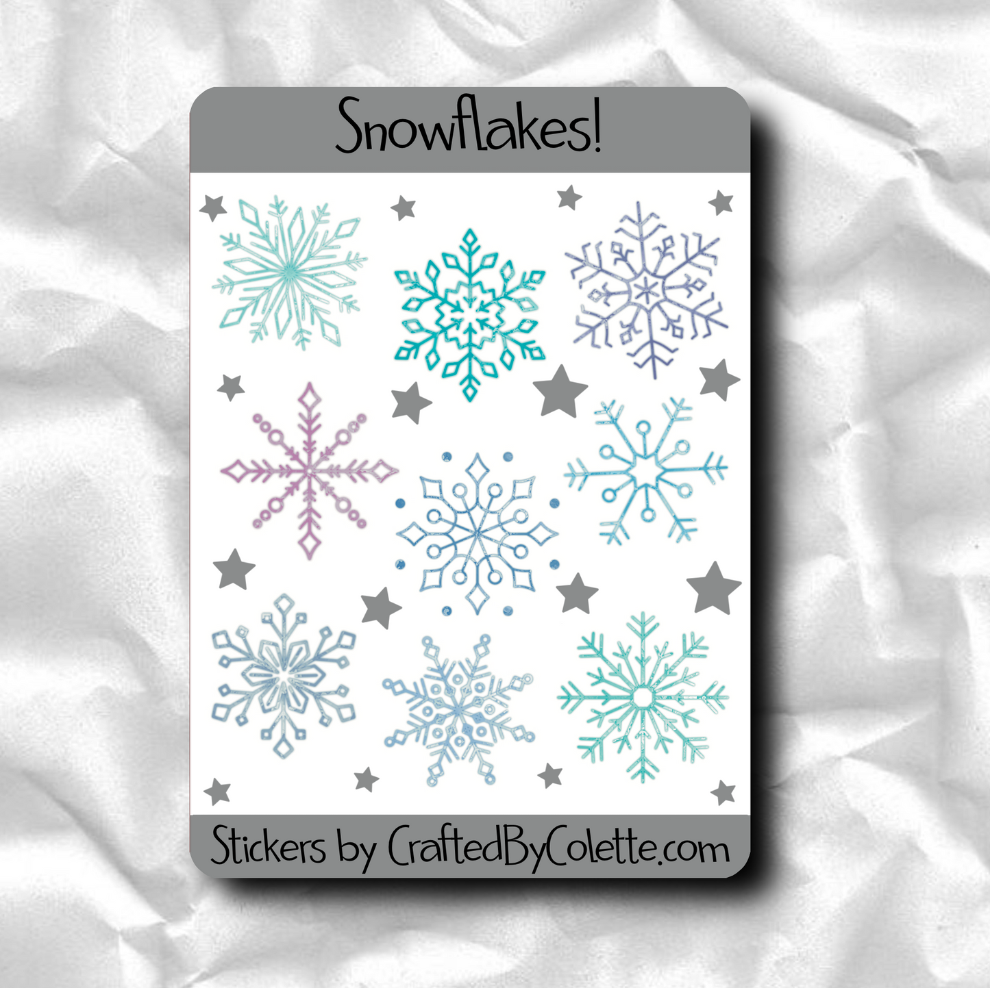 Snowflakes Sticker Sheet