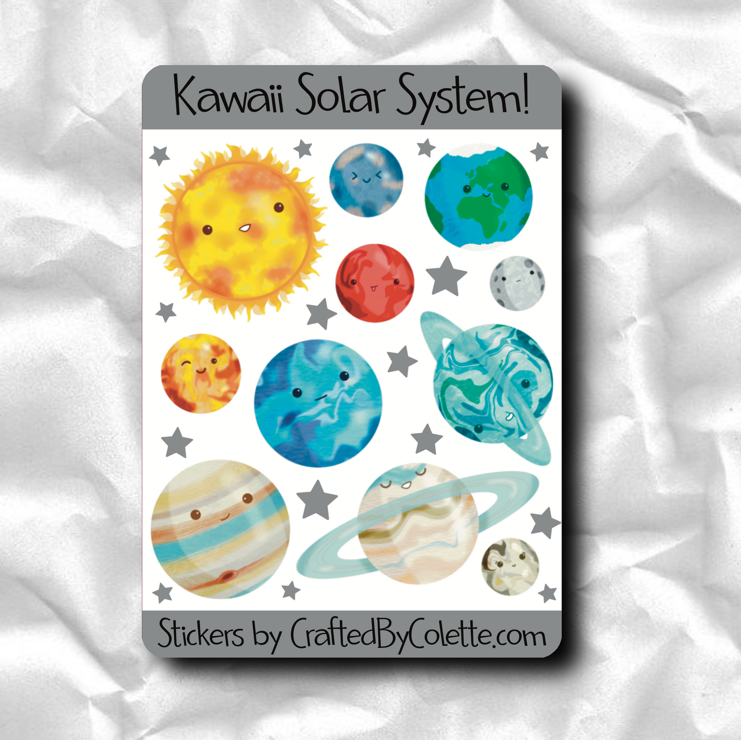 Solar System Sticker Sheet