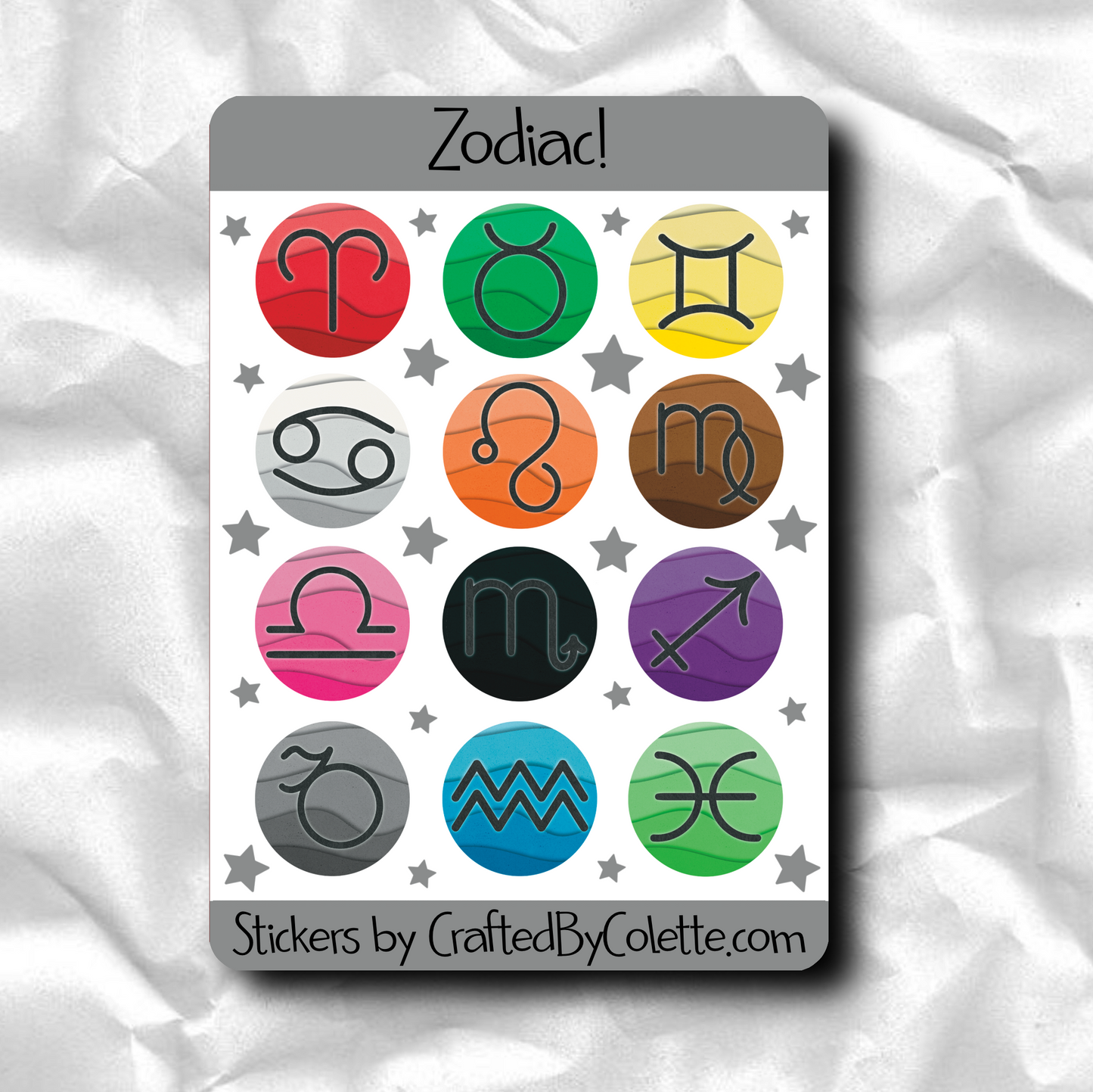 Zodiac Sticker Sheet