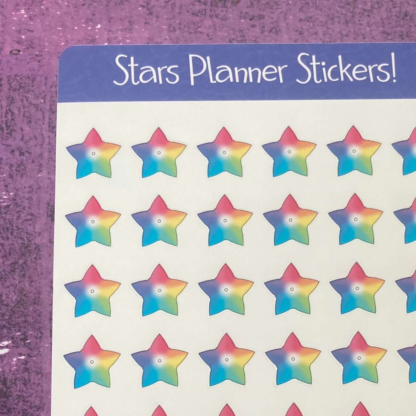 Stars Planner Stickers Sheet