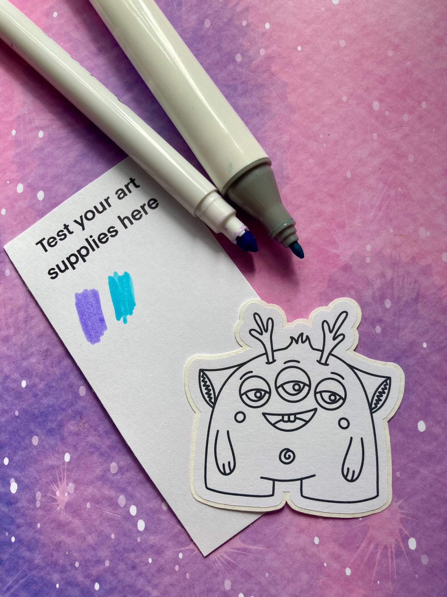 Colour Your Own Monster Stickers