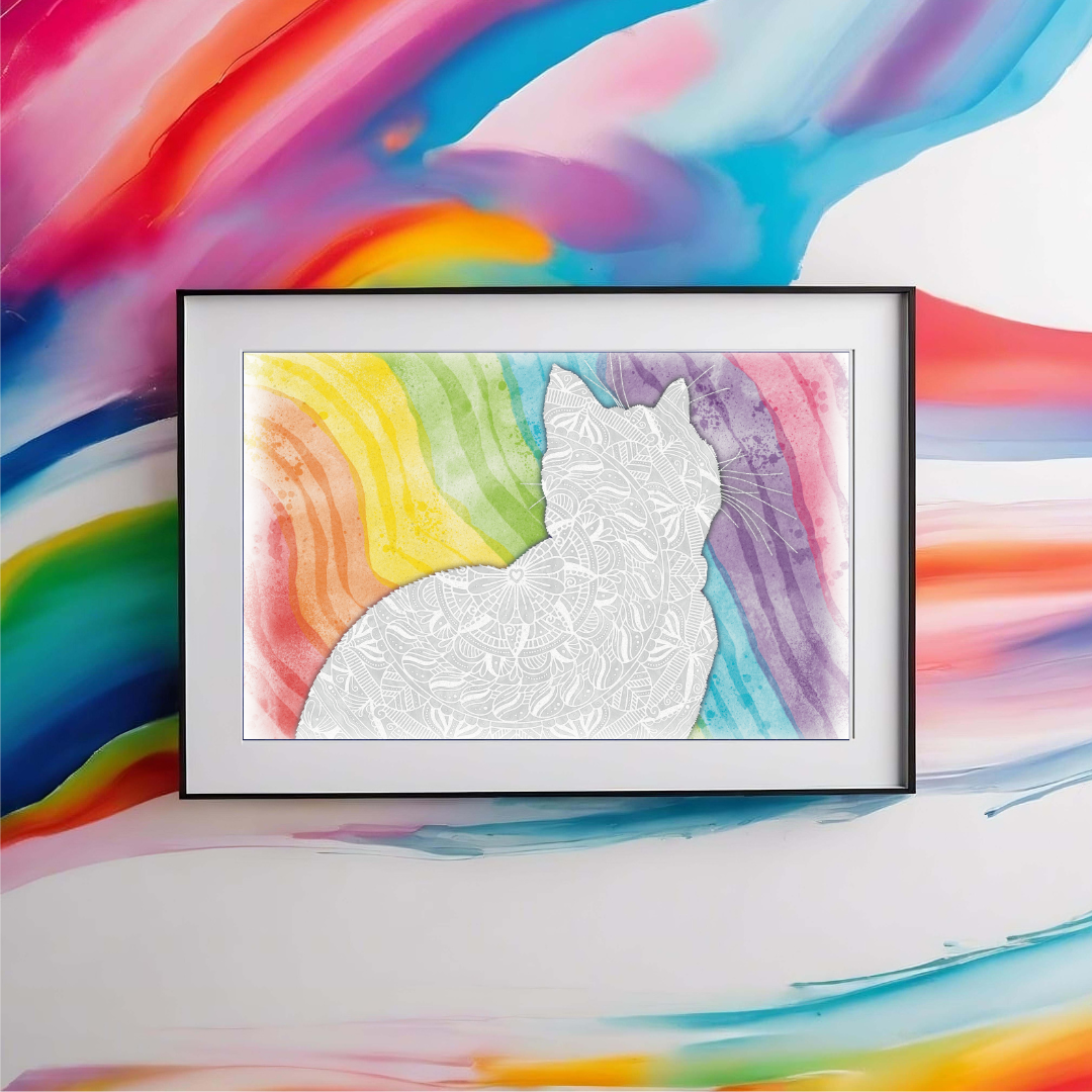 Smudge Silhouette Print - Smudge's Memorial Collection